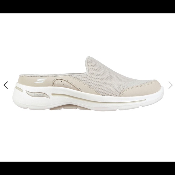 Skechers Go Walk Arch Fit Mules - Taupe - Runs 1 full size large - Picture 3 of 3